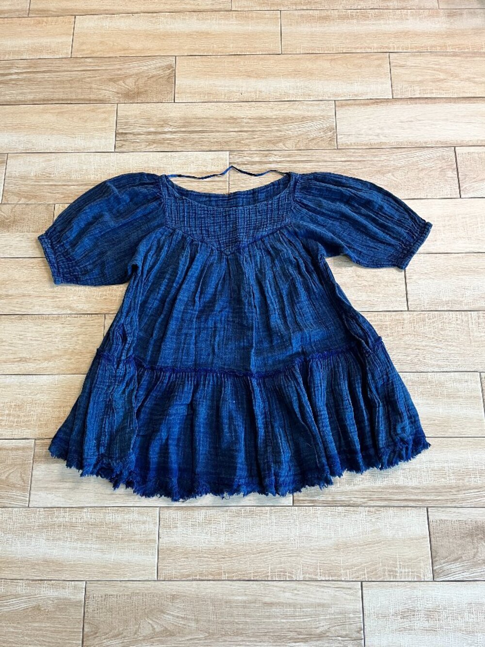 Womens Free People Blue Mini Dress - XS